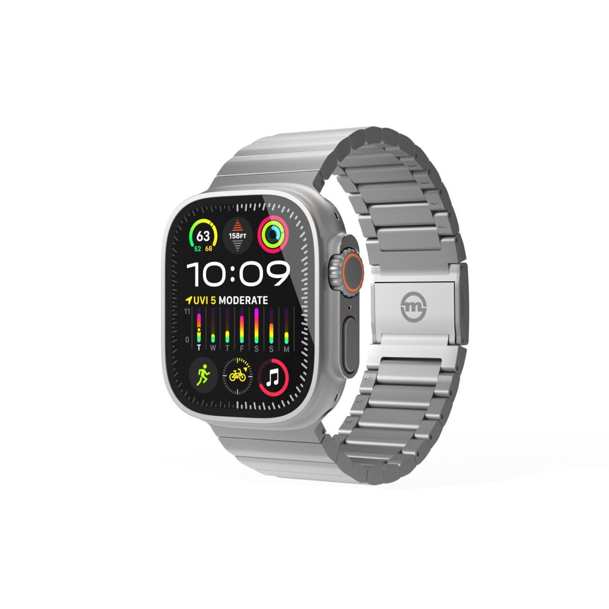 Titanium band for Apple Watch Ultra Natural Mobile Origin