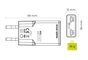 Mobile Origin GaN 30W Slim Charger MO18 Dual USB-C