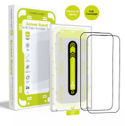 Screen Guard with easy applicator Full Coverage, 2 pack iPhone 16 Series