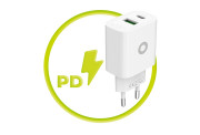 PD20W Wall Charger MO12 - USB-A + USB-C