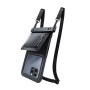 Waterproof Floating Case with Pouch 6,8" - Black / White