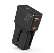 Travel adapter 25W, EU/US/UK/AU Black