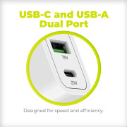 PD20W Wall Charger MO12 - USB-A + USB-C