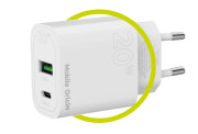 PD20W Wall Charger MO12 - USB-A + USB-C