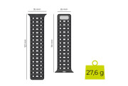 Magnetic Strap Black 44/45/46/49mm