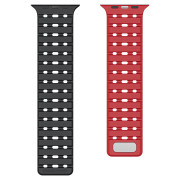Magnetic Strap Black/Red 44/45/46/49mm