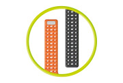 Magnetic Strap Black/Orange 44/45/46/49mm
