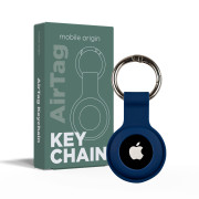 Mobile Origin Airtag Keychain Blue