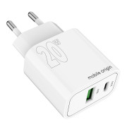 PD20W Wall Charger MO12 - USB-A + USB-C