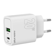 PD20W Wall Charger MO12 - USB-A + USB-C