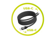 Magnetic Cable USB-C to USB-C 1m Black Patented Original