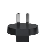 Travel charger with powerbank 10 000mAh, Lightning and USB-C cable, black