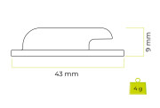 AirTag Sticker Mount A2 - 2 pack White