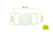 Mobile Origin AirTag Pet Collar Luminous Green