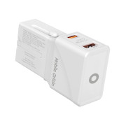 Travel adapter 25W, EU/US/UK/AU White