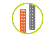 Magnetic Strap Grey/Orange 44/45/46/49mm