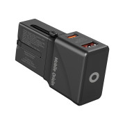Travel adapter 25W, EU/US/UK/AU Black