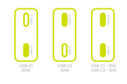 Mobile Origin GaN 30W Slim Charger MO18 Dual USB-C