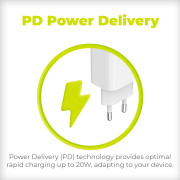 PD20W Wall Charger MO12 - USB-A + USB-C