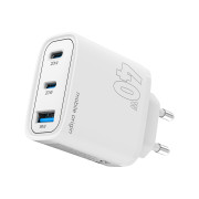 GaN 40W Wall Charger MO13, 1x USB-A + 2x USB-C