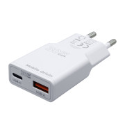 GaN 30W Slim Charger TÜV MO16 - USB-A + USB-C