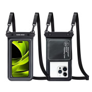 Waterproof Floating Case with Pouch 6,8" - Black / White