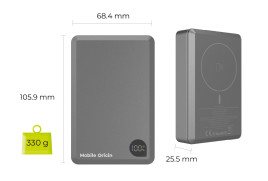 Hliníková PowerBanka PB14, 20000mAh, 30W PD s podporou MagSafe