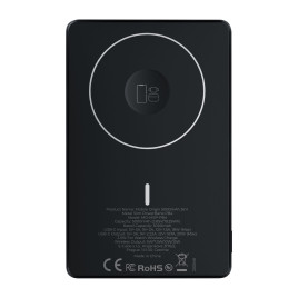 Bezdrátová PowerBanka 3v1 Metal Slim 5000mAh PB4