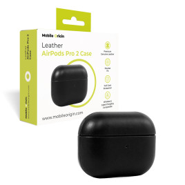 AirPods Pro 2 Leather Case Black