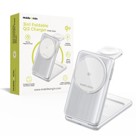 3in1 Foldable Qi2 Charger PW8 - silver