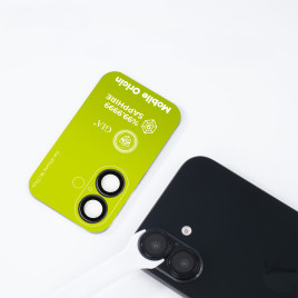 Safírové krytky čoček pro iPhone 16 / 16 Plus – černé