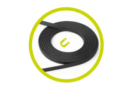 Magnetický kabel 1 m USB‑A na USB‑C – černý, plochý, originál