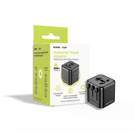 Universal Travel Adapter PW30 EU/UK/US/AUS, Black