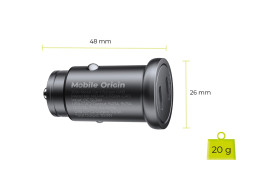 Metal Car Charger 30W CA13 - 2x USB-C