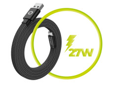 Magnetic Cable USB-A to USB-C 1m Black Patented Original