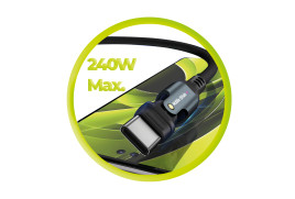 240W Otočný kabel USB-C na USB-C 1m CB3