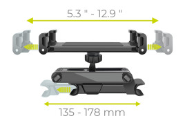 Držák na tablet do auta CA7 – s teleskopickým ramenem