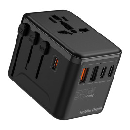 Travel Adapter GaN 35W PW4 EU/UK/US/AUS, 3x USB-C + 2x USB-A