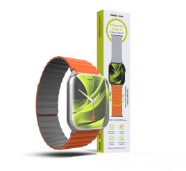 Magnetic Strap II Orange/Grey Apple Watch 44/45/46/49mm