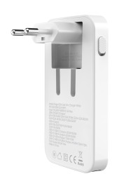 Slim Charger Dual USB-C, Single USB-A white