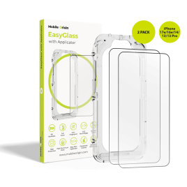 Ochranné sklo EasyGlass s aplikátorem pro iPhone 17e/16e/14/13/13 Pro, 2 ks