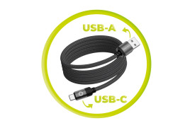 Magnetický kabel 1 m USB‑A na USB‑C – černý, originál