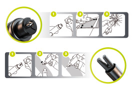2in1 Car Safety Hammer CA29