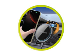 Wireless Car Vent Charger CA18, Apple Watch/iPhone MagSafe Compatible