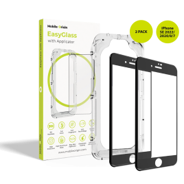 EasyGlass with Applicator iPhone SE 2022/2020/8/7, 2 pack
