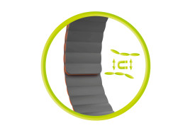 Magnetic Strap II Orange/Grey Apple Watch 44/45/46/49mm
