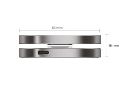 TravelCharge PRO cestovní nabíječka – stříbrná