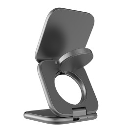 UltraSlim Foldable Charger PW36, 3in1 Qi2 25W, Space Grey