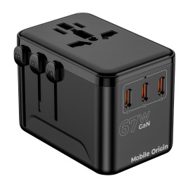 Travel Adapter GaN 67W PW5 EU/UK/US/AUS, 3x USB-C + USB-A