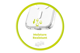 USB-C Dust Plug & Cleaning Brush CL1 Black/Clear for iPhone, Android